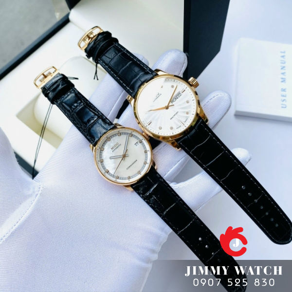 Cặp đôi đồng hồ Mido Thụy Sĩ Automatic M0058303603680 và M016.207.36.116.00